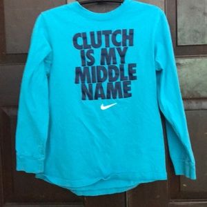 Clutch is my middle name kids shirt